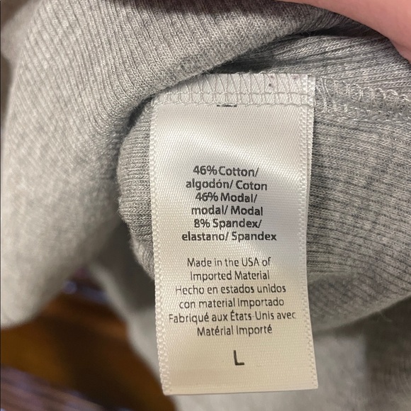 Beyond Yoga Grey Ribbed Keep In Line Tank Top - Picture 5 of 6